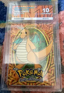 1999 Topps Pokemon The First Movie E12 of 12, #149 Dragonite Blue Logo - Image 1