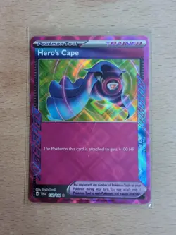 Pokemon TCG Hero's Cape Holo Trainer Card 152/162 SV05 Temporal Forces - Image 1