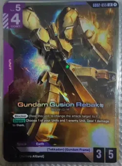 Gundam Card Game - Gundam Gusion Rebake GD02-055 LR English Holofoil - Image 1
