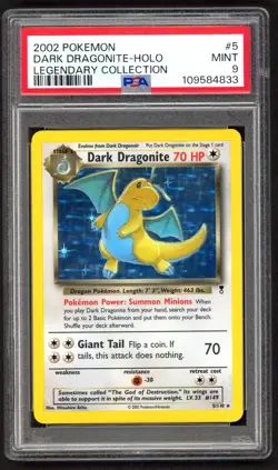 Pokemon Cards - PSA 9 Dark Dragonite 5/110 - Legendary Collection Holo - MINT - Image 1