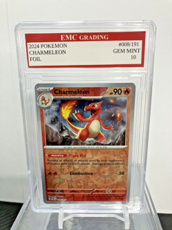 CHARMELEON FOIL 008/191 Pokemon 2024 Card GRADED 10 TCG CCG - Image 1