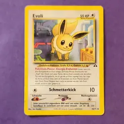 Pokemon TCG 3 Cards Evoli Growlithe Eevee German English Mixed Lot - Image 2