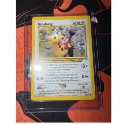 Pokemon Girafarig 66/105 Neo Destiny Card 2000 - Image 1