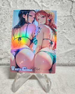 Nami Trading Card Waifu Goddess Story Anime Girl holo Karte Manga Art Full Art - Image 1