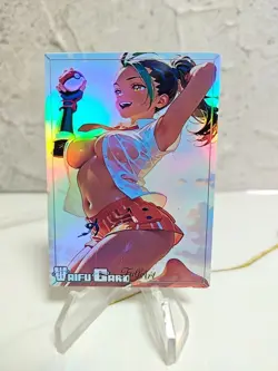 Nemona Trading Card Waifu Goddess Story Anime Girl holo Karte Manga Full Art - Image 1