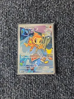 Pokemon First Partner Illustration Rare 30th Anniversary Chimchar Card - Image 1