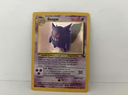 Gengar Fossil Holo Rare 80 HP Pokemon TCG 5/62 Wizards 1999 Card - Image 1