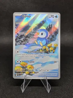 Pokemon Piplup 098/094 Me02: Phantasmal Flames Illustration Rare Holo Card - Image 2