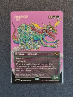 MTG Agonasaur Rex - Showcase - Aetherdrift - DFT - Near Mint+ - Image 1