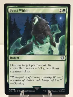 Beast Within 234 U Commander: The Lord of the Rings NM MTG - Image 1