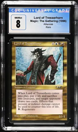 LORD OF TRESSERHORN Alliances Rare Reserved List CGC 8 MTG EDH [Nostalgium] - Image 1