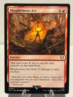 Blasphemous Act 211 R Commander: The Lord of the Rings NM MTG - Image 1