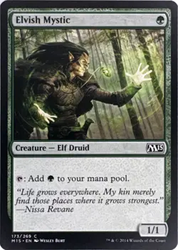 [B4G1] Elvish Mystic (#173) - Magic 2015 (M15) - MTG Magic: The Gathering - LP - Image 1