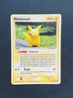 Carte Pokemon Metamorph 63/113 Pikachu Ex Especes Delta Bloc Ex Near Mint NM - Image 1