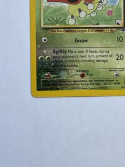 Pokemon Ledyba 07/18 Southern Islands Reverse Holo Promo Card 2001 English - Image 3