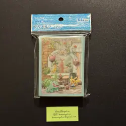 Pokemon Center Japan Bulbasaur Grassy Gardening Card Sleeves 64 COUNT ~US SELLER - Image 1