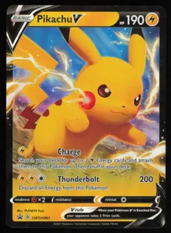 2022 SWORD & SHIELD - PROMO PIKACHU V PROMO #SWSH061 - Image 1