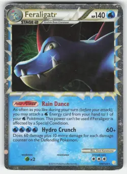 Feraligatr 108/123 Rare Prime HeartGold & SoulSilver Pokemon MP - Image 1