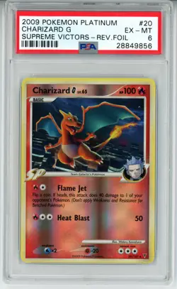 2009 POKEMON SUPREME VICTORS CHARIZARD G #20 REVERSE HOLO PSA 6 EX #28849856 - Image 1