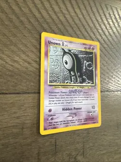 Vintage Pokemon TCG Unown a 14/75 Neo Discovery Unlimited Holo Rare WOTC LP - Image 4