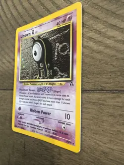Vintage Pokemon TCG Unown a 14/75 Neo Discovery Unlimited Holo Rare WOTC LP - Image 5