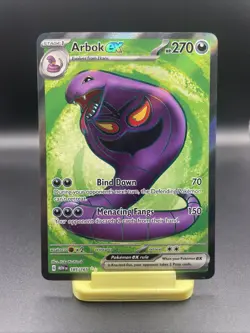 Arbok Ex Full Art Ultra Rare 185/165 Pokemon Scarlet & Violet 151 NM - Image 1