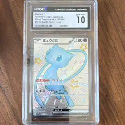 Pokemon TCG Mew ex 327/190 Shiny Treasure Ex Shiny Rare Holo CGC 10 Japanese - Image 1