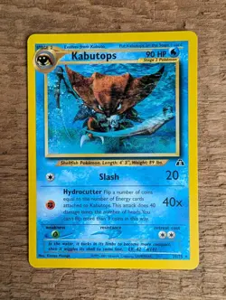 Pokemon TCG Neo Discovery Kabutops 25/75 Non Holo LP - Image 1