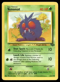 Venonat 63/64 Unlimited Pokemon Jungle (MP) - Image 1