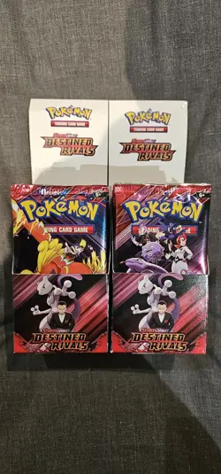2x Pokemon TCG Destined Rivals Half Booster Box 18 Packs Unsealed - Image 3