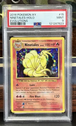 Pokemon | Ninetales 15/108 Holo 2016 XY Evolutions | PSA 9 Mint - Image 1