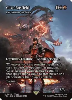 Clive Rosfield - Vial Smasher the Fierce (Showcase) - Near Mint MTG - Image 1