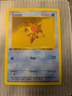 Pokemon Staryu 1st Edition Shadowless 65/102 - Image 1