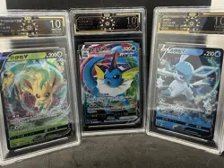 Lot of 3x Graded Eevolution VMAX OCD-10 Pristine 2024 Pokemon S-Chn CS4aC RRR - Image 2
