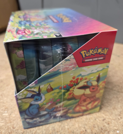 Pokemon Prismatic Evolutions Mini Tins x8 Full Set Display Case New & Sealed - Image 3