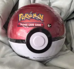Pokemon TCG Poke Ball Tin Sealed 3 Booster Packs 1 Coin English 2021 - Image 1