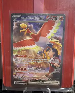Pokemon Ethan's Ho-Oh EX 230/182 Destined Rivals Holo Special Illustration Rare - Image 1