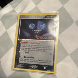 Pokemon Sableye 60HP Rare Deoxys Reverse Holo 23/107 Basic English - Image 1