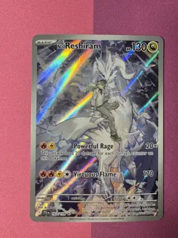 N's Reshiram 167/159 Sv09: Journey Together Holo Illustration Rare NM Pokemon - Image 1