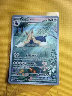 Pokemon TCG White Flare Stoutland Illustration Rare 156/086 NM - Image 2