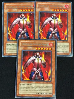 YUGIOH THESTALOS THE FIRESTORM MONARCH TP8-EN009 RARE X3 (MP) - Image 1