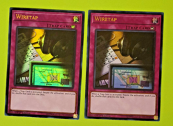 Yu-Gi-Oh Wire Tap 1st Edition Ultra Rare DUDE-EN054 Nm 2 card lot - Image 1