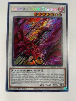 Bramble Rose Dragon DOOD-EN039 Secret Rare 1st Edition Near Mint Yugioh - Image 1