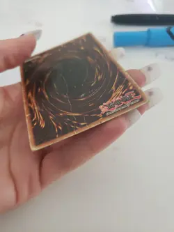 1996 Yugioh Blue-Eyes White Dragon LOB-001 Ultra Rare OG Print DMG - Image 4