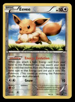 Eevee Common Reverse Holo XY - Furious Fists 80/111 LP - Image 1