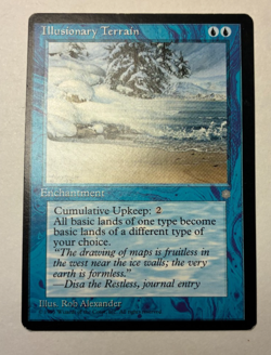 mtg Ice Illusionary Terrain LP Uncommon - Image 1