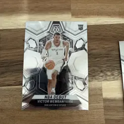 Victor Wembanyama 2023-24 Panini Mosaic Elevate #18 Green Mosaic Prizm RC SET - Image 5