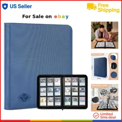 Trading Card Binder 9 Pocket 432 Slots Plastic Zipper Album for MTG Sports Cards - Image 1