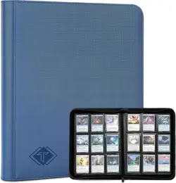 Trading Card Binder 9 Pocket 432 Slots Plastic Zipper Album for MTG Sports Cards - Image 3