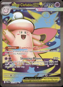 Mega Clefable ex 103/088 Holo - Pokemon ME03: Perfect Order - NM - Image 1